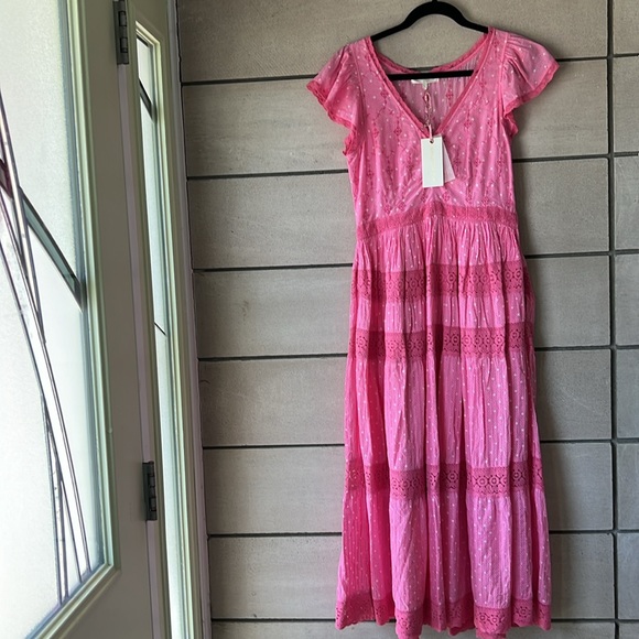 LoveShackFancy Abena Midi Dress - Picture 5 of 12